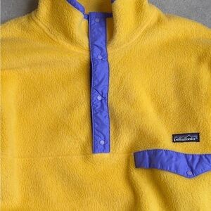 Patagonia Vintage Yellow and Purple Fleece